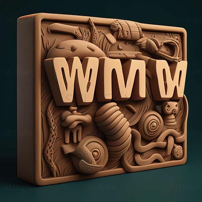 3D модель WMD игра черви (STL)